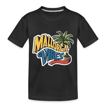mallorca vibes 2024 - Kinder Premium Bio T-Shirt - Schwarz - Vorne