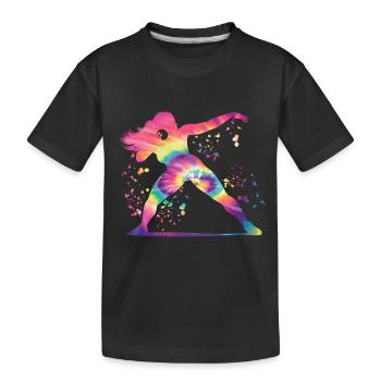 Lanceur de poids Colorsplash Lancer de poids - T-shirt bio Premium Enfant - noir - Devant