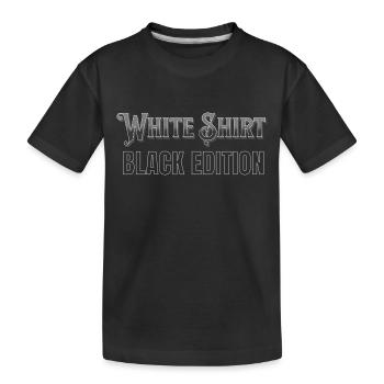 White Shirt - Black Edition - Kinder Premium Bio T-Shirt - Schwarz - Vorne