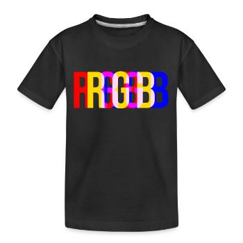 Espace colorimétrique RVB - T-shirt bio Premium Enfant - noir - Devant