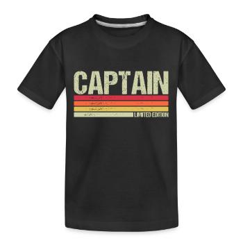 Capitaine - T-shirt bio Premium Enfant - noir - Devant
