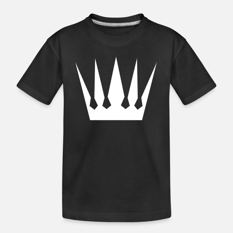 Krone - Kinder Premium Bio T-Shirt - Schwarz