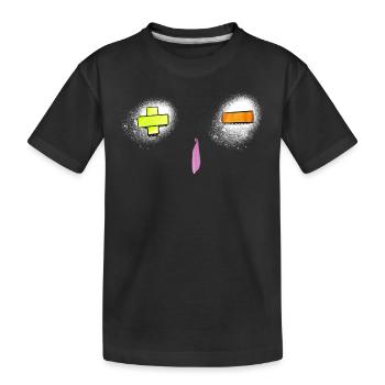 Lifehack:blob - Kinder Premium Bio T-Shirt - Schwarz - Vorne