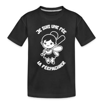 I'm a Fairy the Fairy Pachier Fairy - Girly Humor - Kids' Premium Organic T-Shirt - black - Front