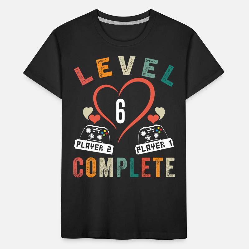 Level 6 Complete 6th Anniversary 6 Years Wedding Kids' Premium Organic T-Shirt