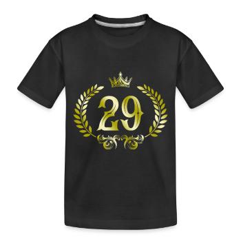 Couronne de 29 chiffres - T-shirt bio Premium Enfant - noir - Devant