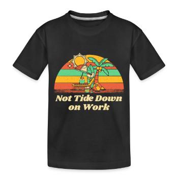 Pas marée vers le bas sur le travail Emploi d’été Tropical - T-shirt bio Premium Enfant - noir - Devant