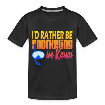 Kauai Plongée en apnée - T-shirt bio Premium Enfant - noir - Devant