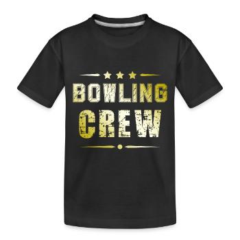 Équipe de bowling - T-shirt bio Premium Enfant - noir - Devant