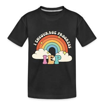 J’encourage le progrès Groovy Sped Teacher - T-shirt bio Premium Enfant - noir - Devant