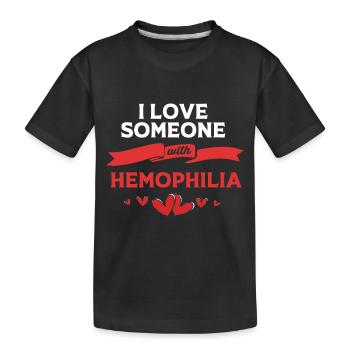 Hémophilie Hémophilie Hémophilie - T-shirt bio Premium Enfant - noir - Devant