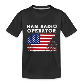 Antenne radio amateur - T-shirt bio Premium Enfant - noir - Devant