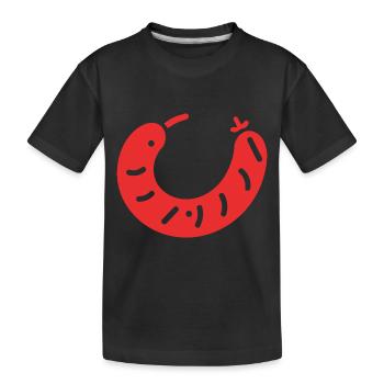 Merguez - Kinder Premium Bio T-Shirt - Schwarz - Vorne