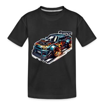 Voiture de sport tuning voiture - T-shirt bio Premium Enfant - noir - Devant