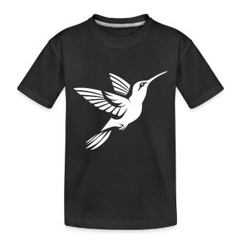 Kolibri - Kinder Premium Bio T-Shirt - Schwarz - Vorne