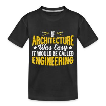 Architecte - T-shirt bio Premium Enfant - noir - Devant
