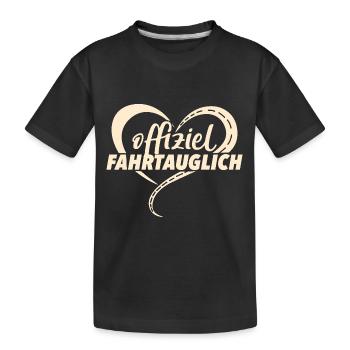 Führerschein Bestanden - Kinder Premium Bio T-Shirt - Schwarz - Vorne