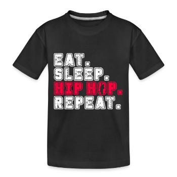 Hip Hop - Kinder Premium Bio T-Shirt - Schwarz - Vorne