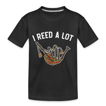 I Reed A Lot Bagpipes Instrument Musicien D - T-shirt bio Premium Enfant - noir - Devant