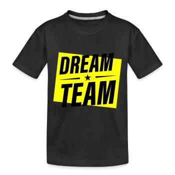 Équipe de rêve - T-shirt bio Premium Enfant - noir - Devant
