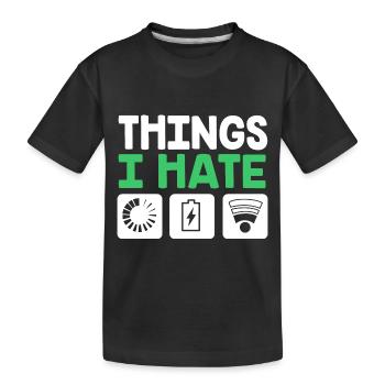 Gamer - Kinder Premium Bio T-Shirt - Schwarz - Vorne