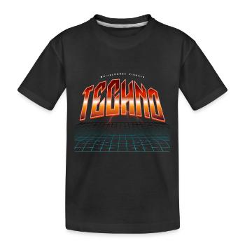Techno - T-shirt bio Premium Enfant - noir - Devant