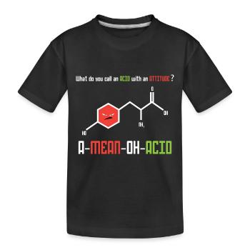 Professeur de chimie Chimie Chimiste Acide - T-shirt bio Premium Enfant - noir - Devant