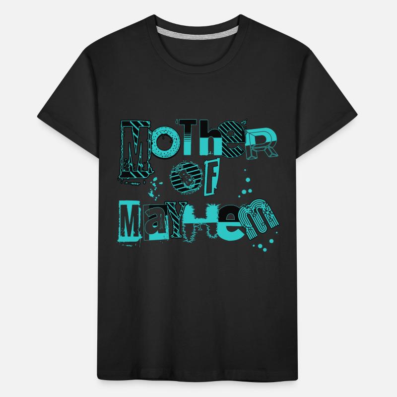 Mutter Des Chaos Wilde Mutterschaft Mama Von Mädchen Junge Kinder Premium Bio T-Shirt
