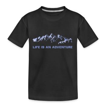 Montagne - T-shirt bio Premium Enfant - noir - Devant