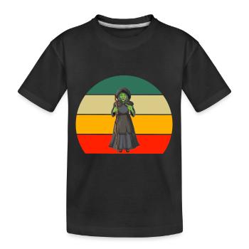 Sorcellerie Costume Cadeau Rétro Halloween - T-shirt bio Premium Enfant - noir - Devant