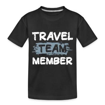 Travel Team - Kinder Premium Bio T-Shirt - Schwarz - Vorne