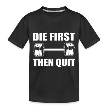 Fitness Entraîneur de fitness Gym - T-shirt bio Premium Enfant - noir - Devant