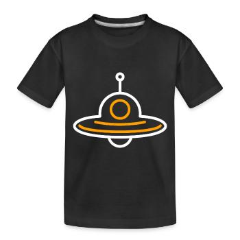 soucoupe volante - T-shirt bio Premium Enfant - noir - Devant