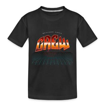 Crew - Kinder Premium Bio T-Shirt - Schwarz - Vorne