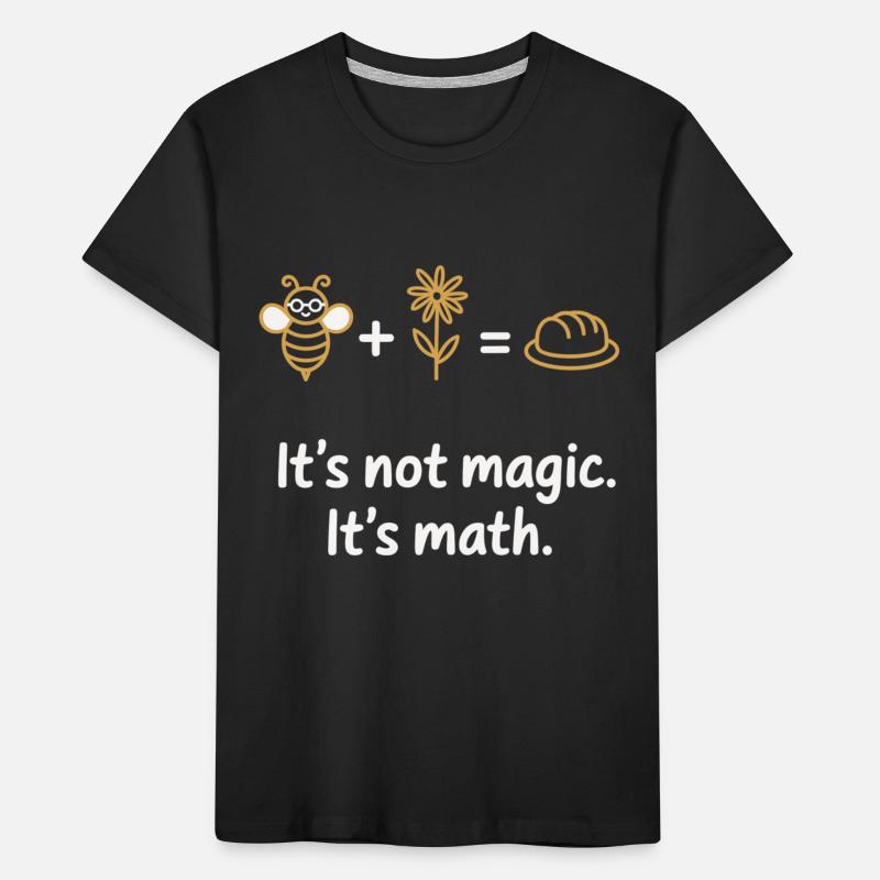 No Bread Without Bees – Math Shirt Kids' Premium Organic T-Shirt