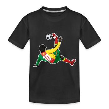 Cameroon National Soccer Team I Football Cameroon - Kinder Premium Bio T-Shirt - Schwarz - Vorne