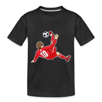 Swiss National Soccer Team I Football Switzerland - Kinder Premium Bio T-Shirt - Schwarz - Vorne
