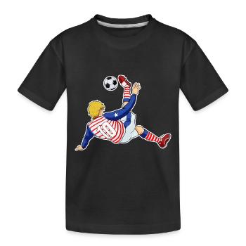American National Soccer Team I Football USA - Kinder Premium Bio T-Shirt - Schwarz - Vorne