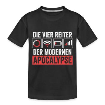 Die vier Reiter der modernen Apocalypse - Kinder Premium Bio T-Shirt - Schwarz - Vorne