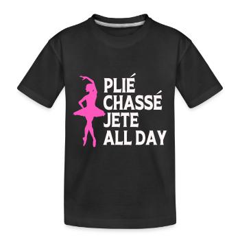 Danseuse de ballet - T-shirt bio Premium Enfant - noir - Devant