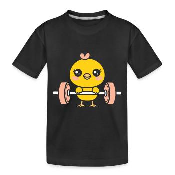 musculation - T-shirt bio Premium Enfant - noir - Devant