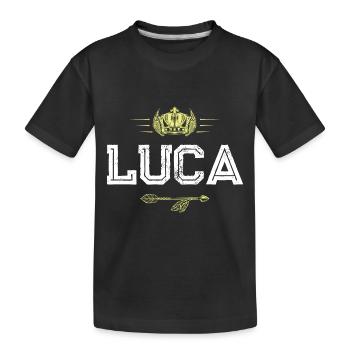 Luca - T-shirt bio Premium Enfant - noir - Devant