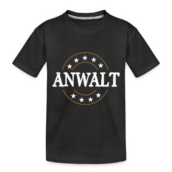 Anwalt Beruf - Kinder Premium Bio T-Shirt - Schwarz - Vorne