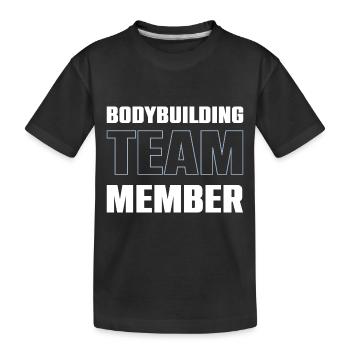 Équipe de musculation - T-shirt bio Premium Enfant - noir - Devant