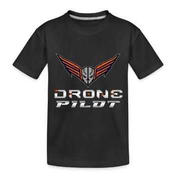Drone Drones Drone Flight Drone Pilot - Kids' Premium Organic T-Shirt - black - Front