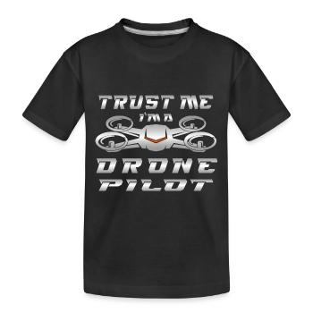 Drone Drones Drone Flight Drone Pilot - T-shirt bio Premium Enfant - noir - Devant