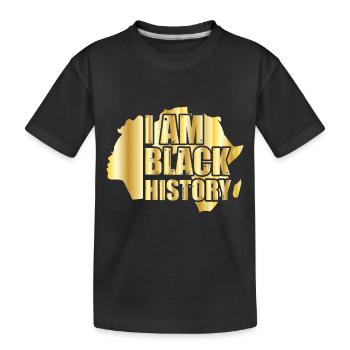 Black History Month Black History - Kids' Premium Organic T-Shirt - black - Front