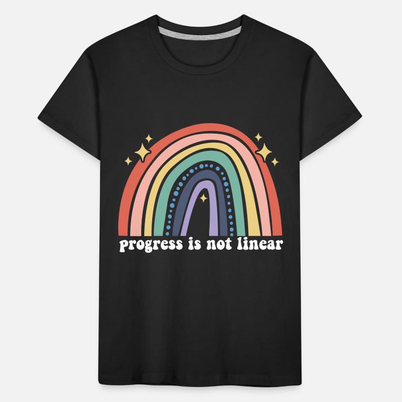 Progress Is Not Linear ABA Therapist Future Sped Kinder Premium Bio T-Shirt