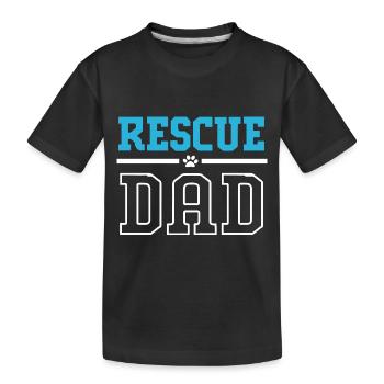 Katzenrettung Tierrechte Tierrettung Tierheim - Kinder Premium Bio T-Shirt - Schwarz - Vorne