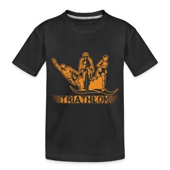 Triathlon - T-shirt bio Premium Enfant - noir - Devant
